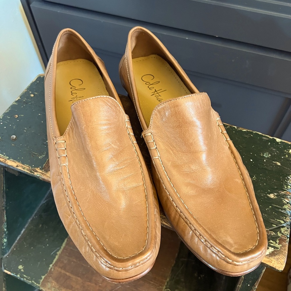 Cole Haan Men's Brown Leather Loafers